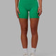 Woman wearing Fusion Mid Short Tights - Holly Green