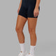 Woman wearing Fusion Mid Short Tight - Navy