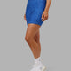 Woman wearing Fusion Mid Short Tight - Ocean Scale