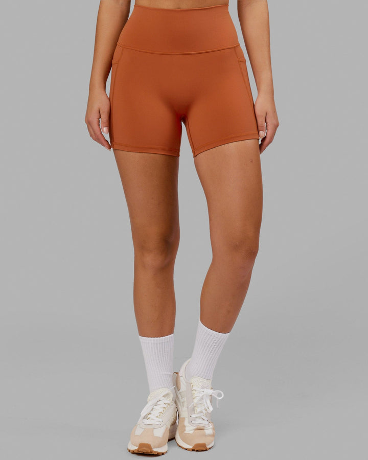 Woman wearing Fusion X-Short Tight - Auburn