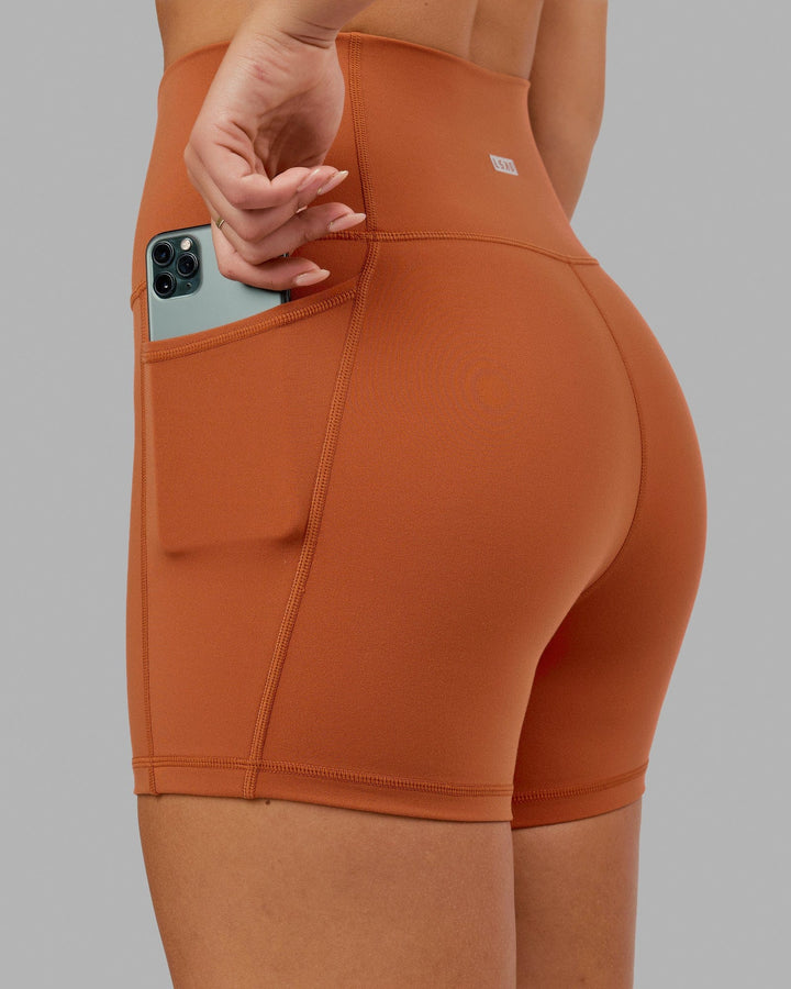 Woman wearing Fusion X-Short Tight - Auburn