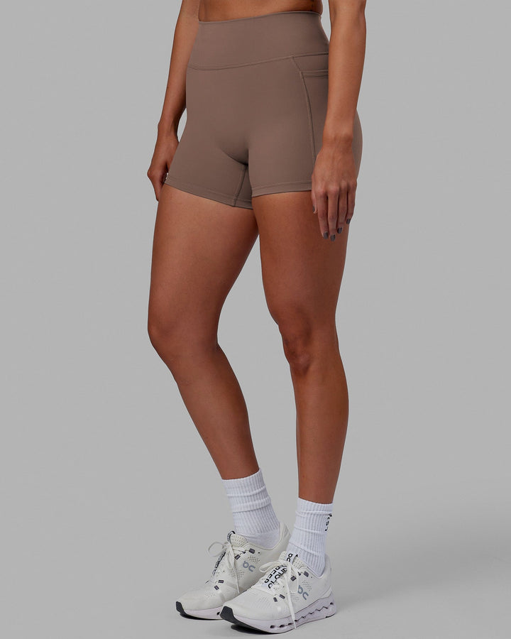 Woman wearing Fusion X-Short Tight - Deep Taupe