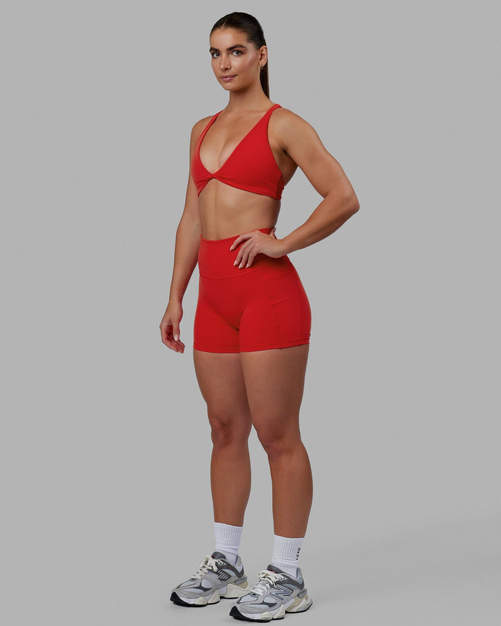Woman wearing Fusion X-Short Tight - Infrared