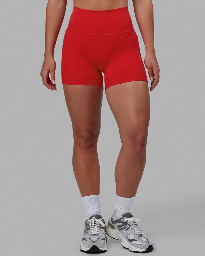 Woman wearing Fusion X-Short Tight - Infrared