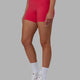 Woman wearing Fusion X-Short Tights - Raspberry