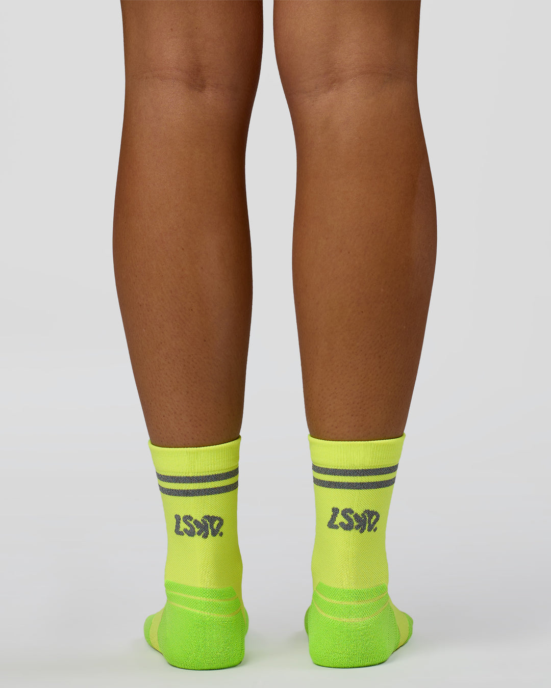 Hype Performance Quarter Socks 2.0 - Lime Glo-Reflective