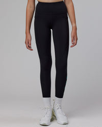Rep 7/8 Length Tight - Black-Hyper Teal