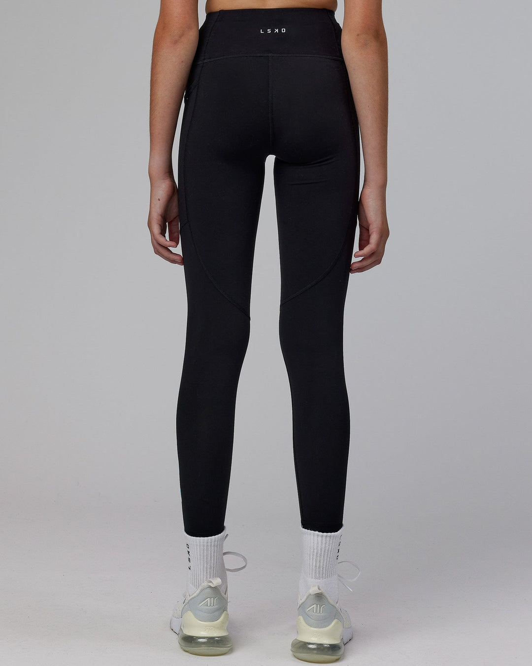 Rep 7/8 Length Tight - Black-Hyper Teal