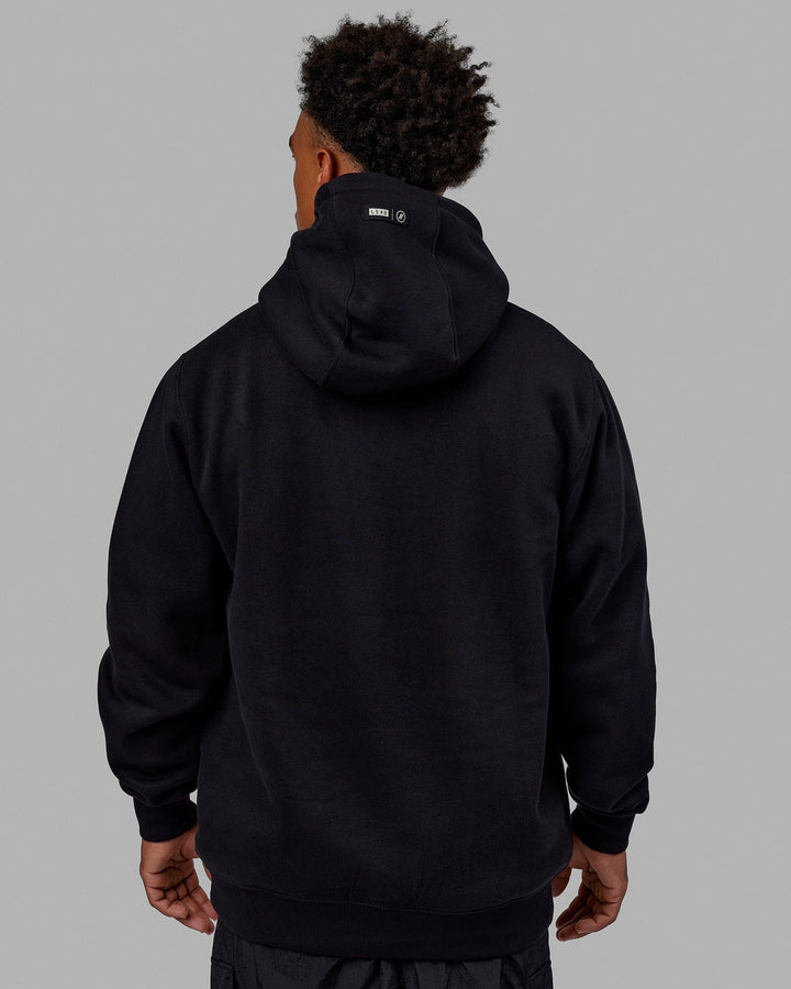 Man wearing Unisex LSKD x Blenders Hoodie - Black-Bone