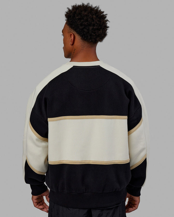 Man wearing Unisex LSKD x Blenders Sweater - Black-Bone