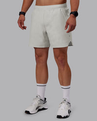 Man wearing Lift 6" Lined Performance Shorts - Digital Mist