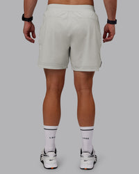 Man wearing Lift 6" Lined Performance Shorts - Digital Mist