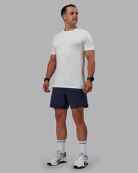Man wearing Lift 6" Lined Performance Shorts - Future Navy