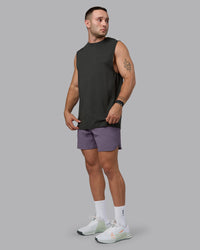 Man wearing Lift 6" Lined Performance Shorts - Purple Sage