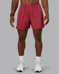 Man wearing Lift 6" Performance Short - Claret | Model:Sam | Size:L