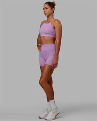 Lift High Neck Sports Bra - Light Violet