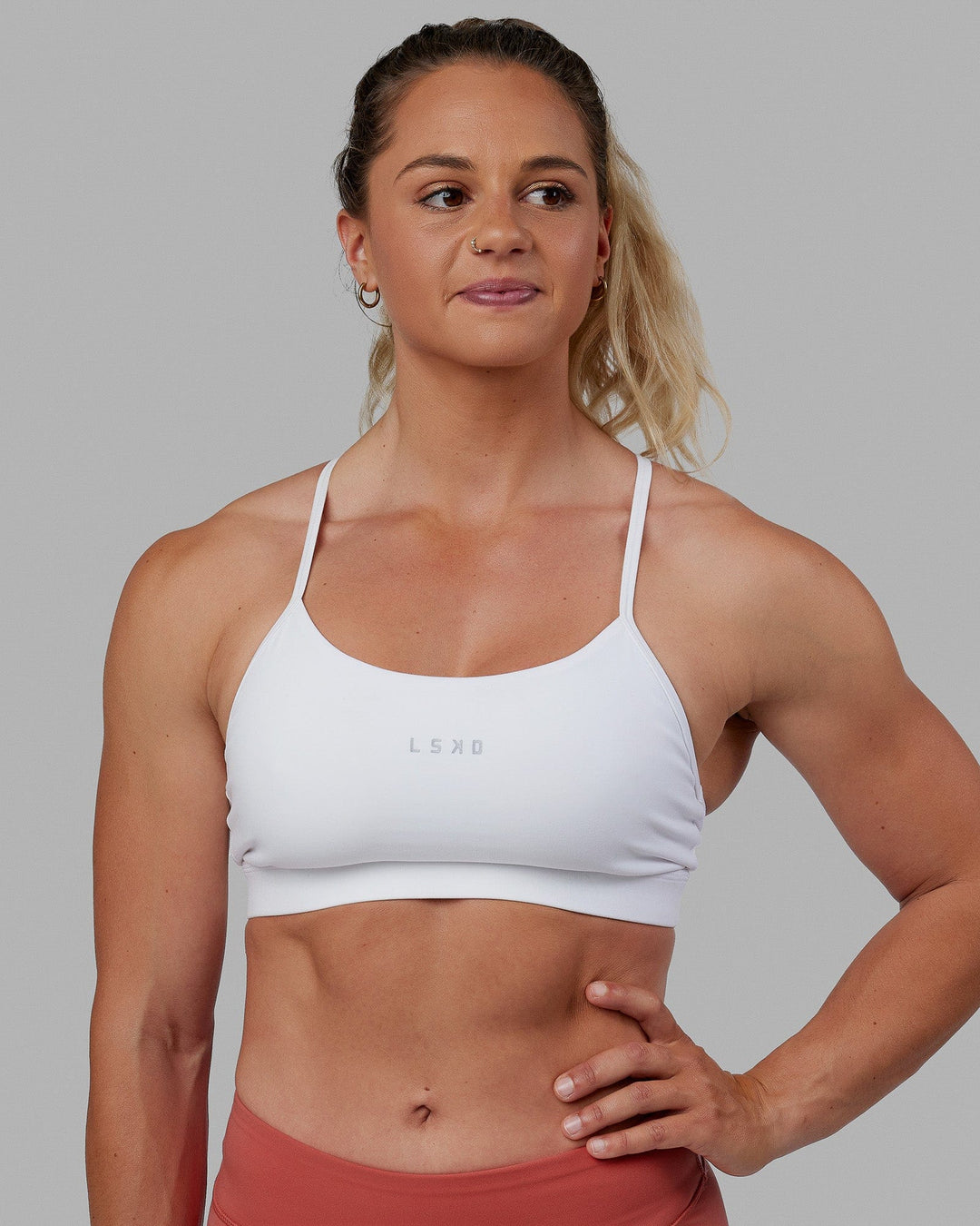 Sports Star Active Tank Bra Combo, White