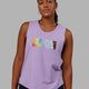 Woman wearing Luna Tank - Pride-Pale Lilac