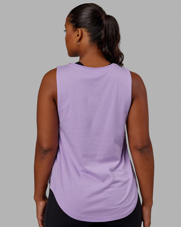 Woman wearing Luna Tank - Pride-Pale Lilac