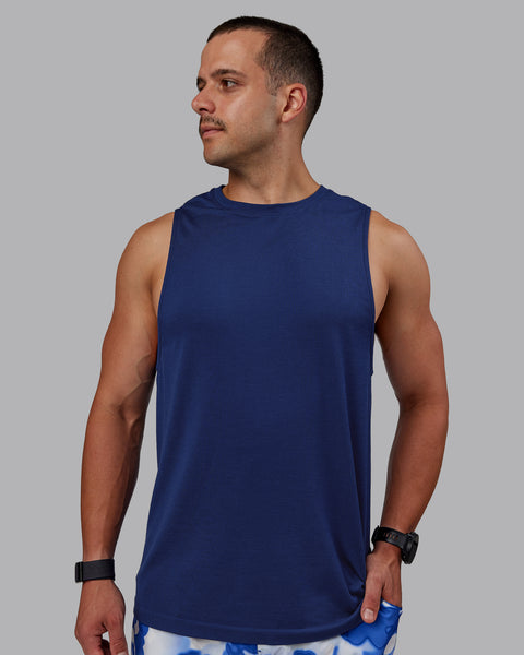 トップス HIGH DENSITY FINX LINEN WEATHER TANK Auralee High Density Finx Linen Weather Shirts - Ecru | Garmentory