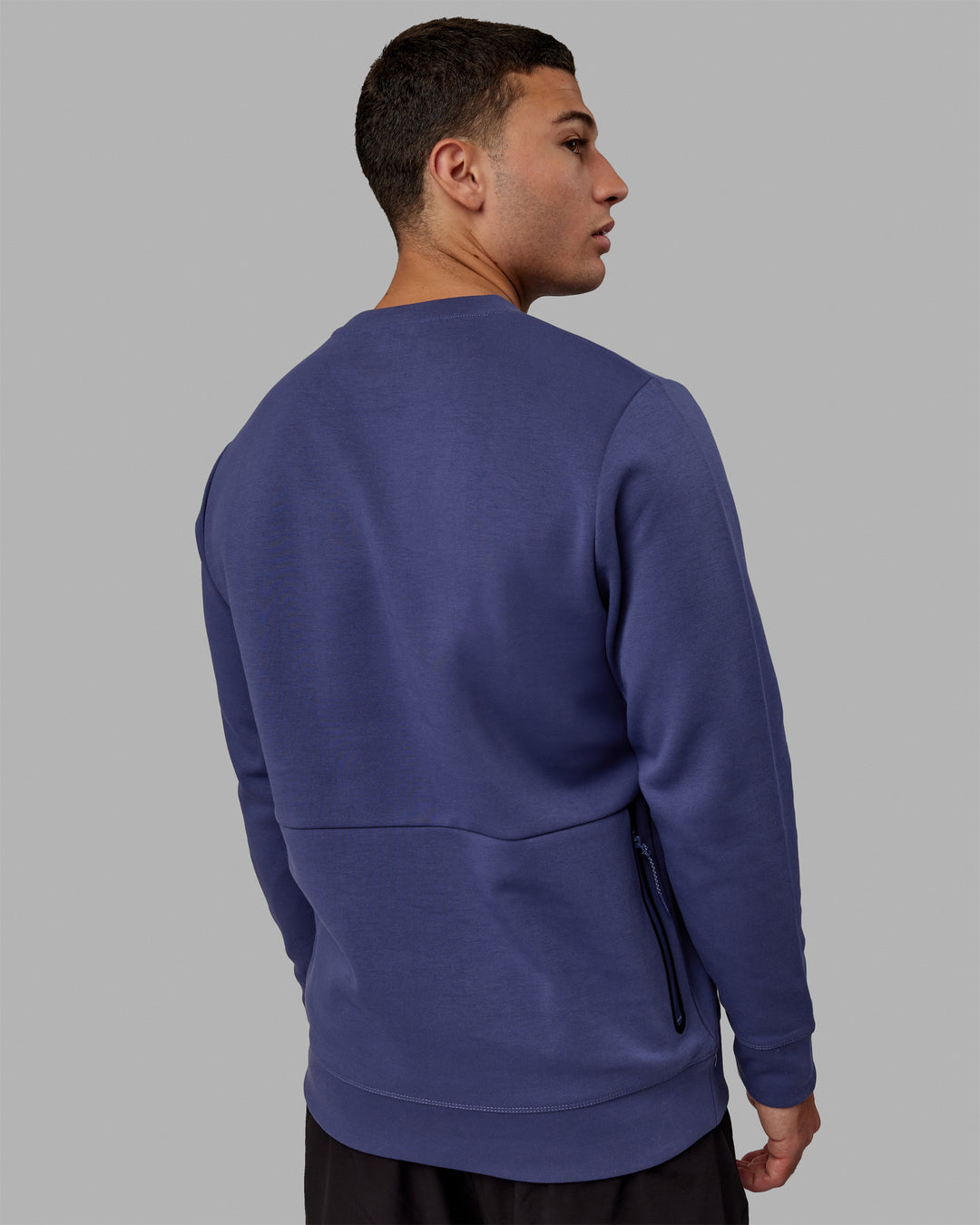 Man wearing Athlete ForgedFleece Sweater - Future Dusk