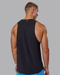 Man wearing Cadence Tank - Black | Model:Tom | Size:L