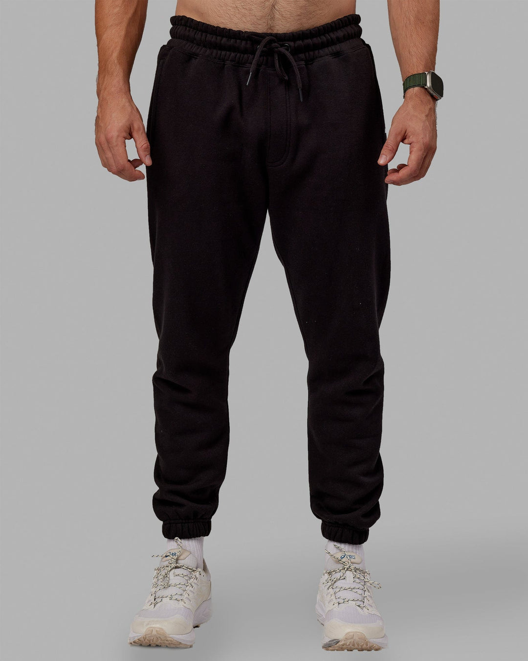 Man wearing MVP Track Pants - Black