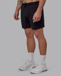Man Wearing Restore CloudFLX Short - Black | Model:Bryce | Size:L