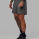 Man wearing UltraAir 6" Lined Performance Short - Asphalt