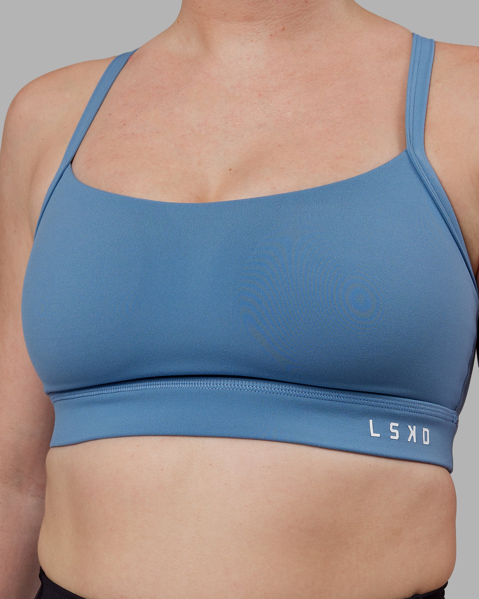 Ex M&S Women's Pale Blue Underwired High Impact Sports Bra (32B-42H, Non-Padded)