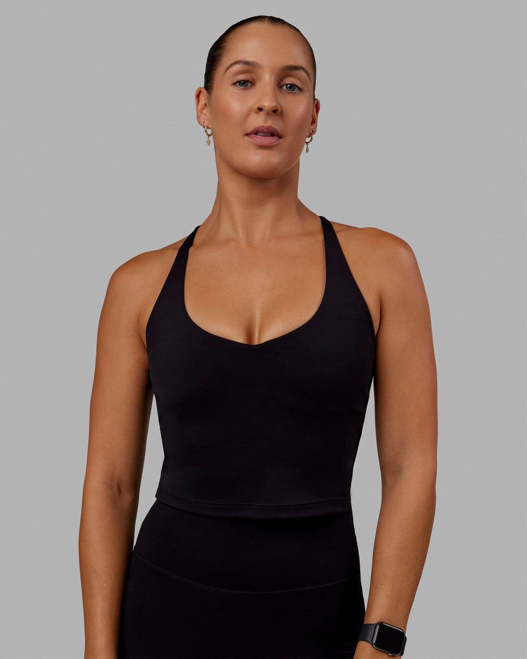 Woman wearing Movement Active Tank - Black