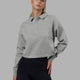 Woman wearing Off Court Sweater - Grey Marl