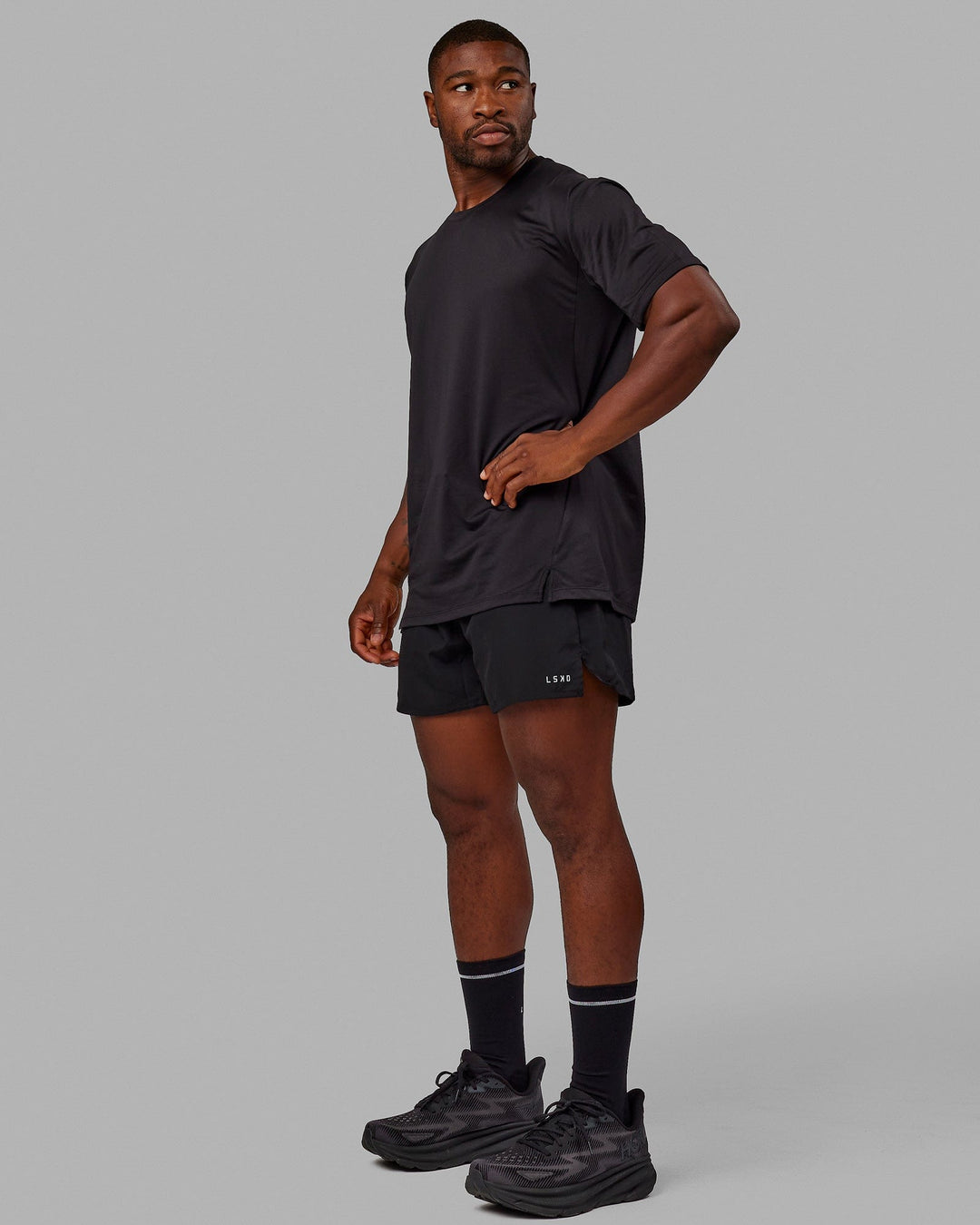 Pace 5" Lined Running Short - Black-Reflective - view 7