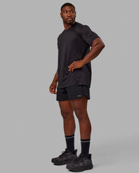 Pace 5" Lined Running Short - Black-Reflective | Thumbnail Index: 6