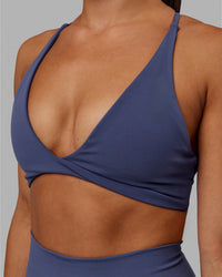 Woman wearing Progression Sports Bra - Future Dusk | Thumbnail Index: 7