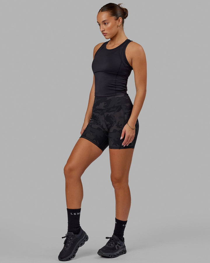  Woman wearing Propel Performance Tank - Black