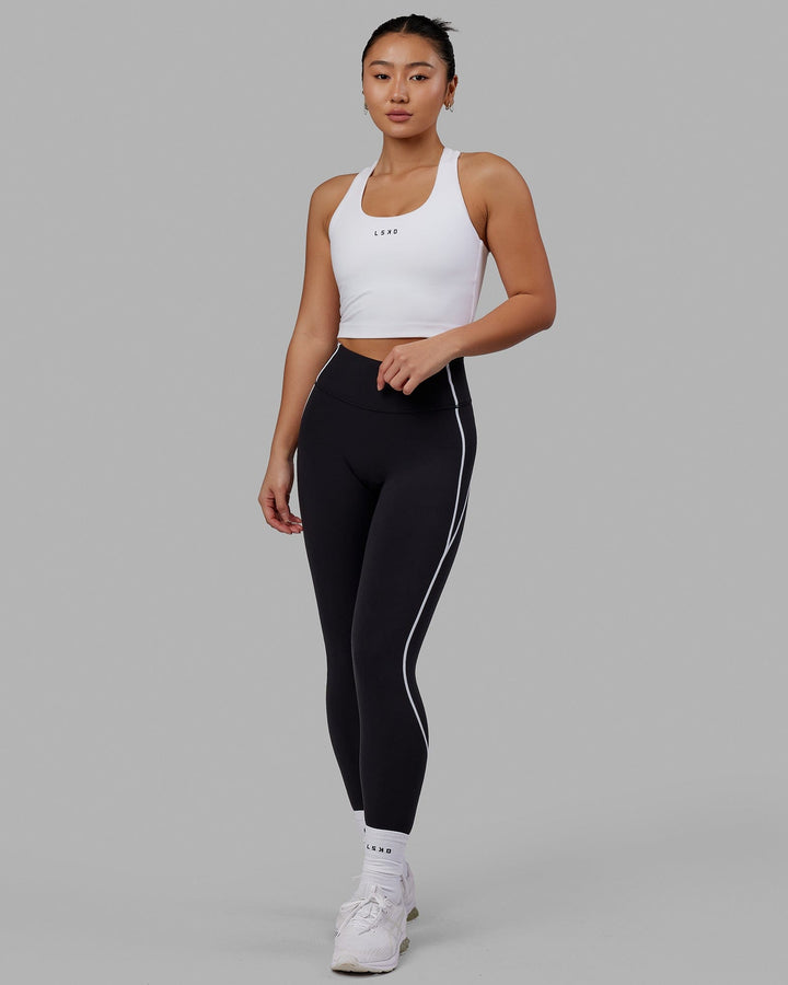Woman wearing Pulse Full Length Tight - Black