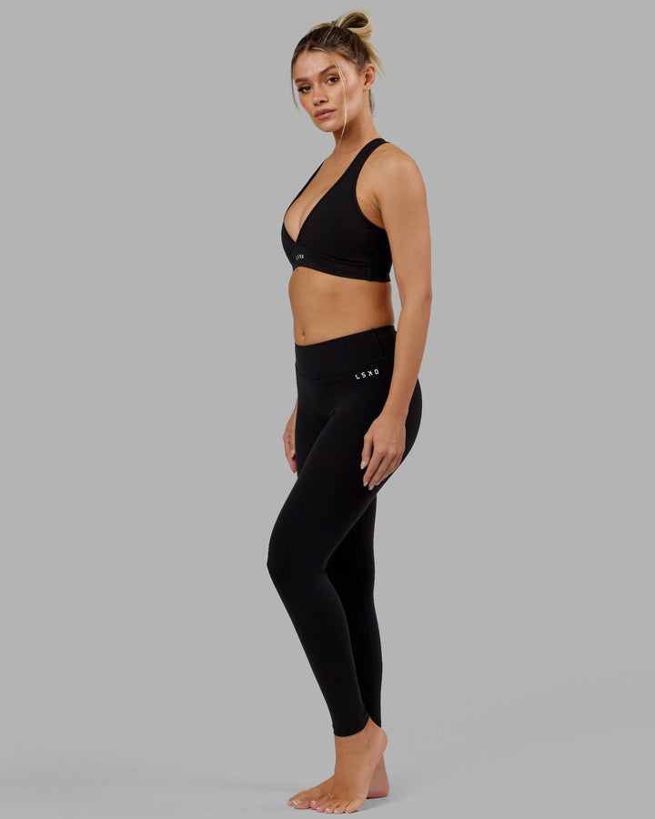 Woman wearing RXD Full Length Tights - Black