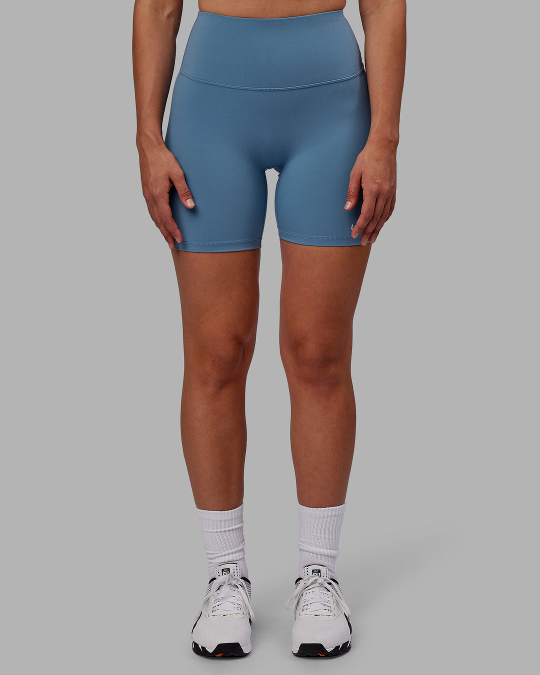 Woman wearing RXD High-Rise 6&quot; Short - Elemental Blue