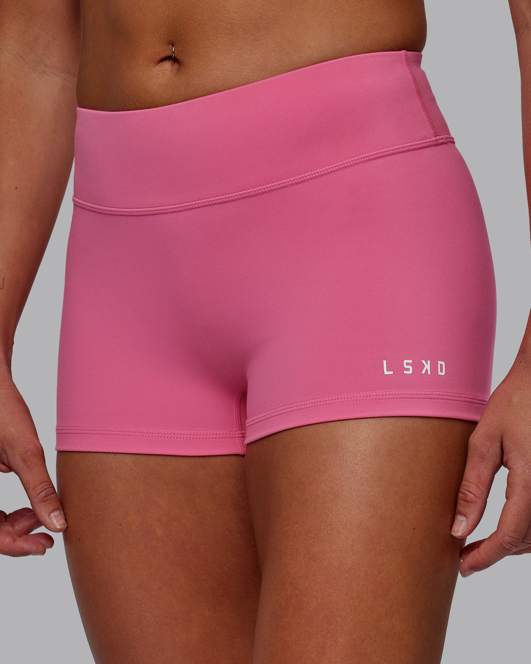 Woman wearing RXD Low-Rise 2&quot; Short - Carmine Rose