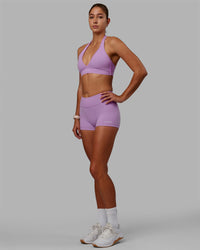 Woman wearing RXD Low-Rise 2" Short - Light Violet