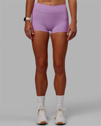 Woman wearing RXD Low-Rise 2" Short - Light Violet