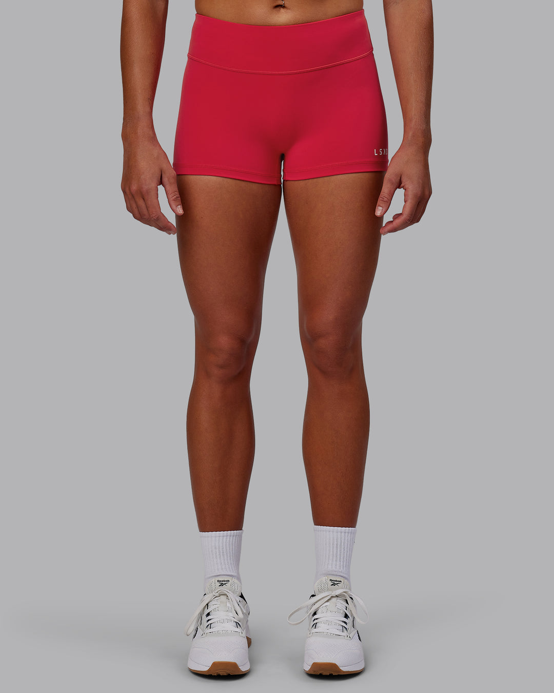 Woman wearing RXD Low-Rise 2&quot; Short - Scarlet