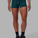 Woman wearing RXD Micro Short Tights - Tidal Teal