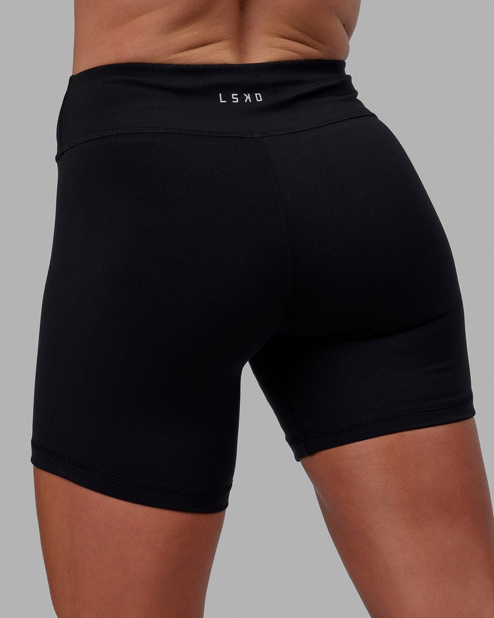 Woman wearing RXD Mid Short Tight - Black
