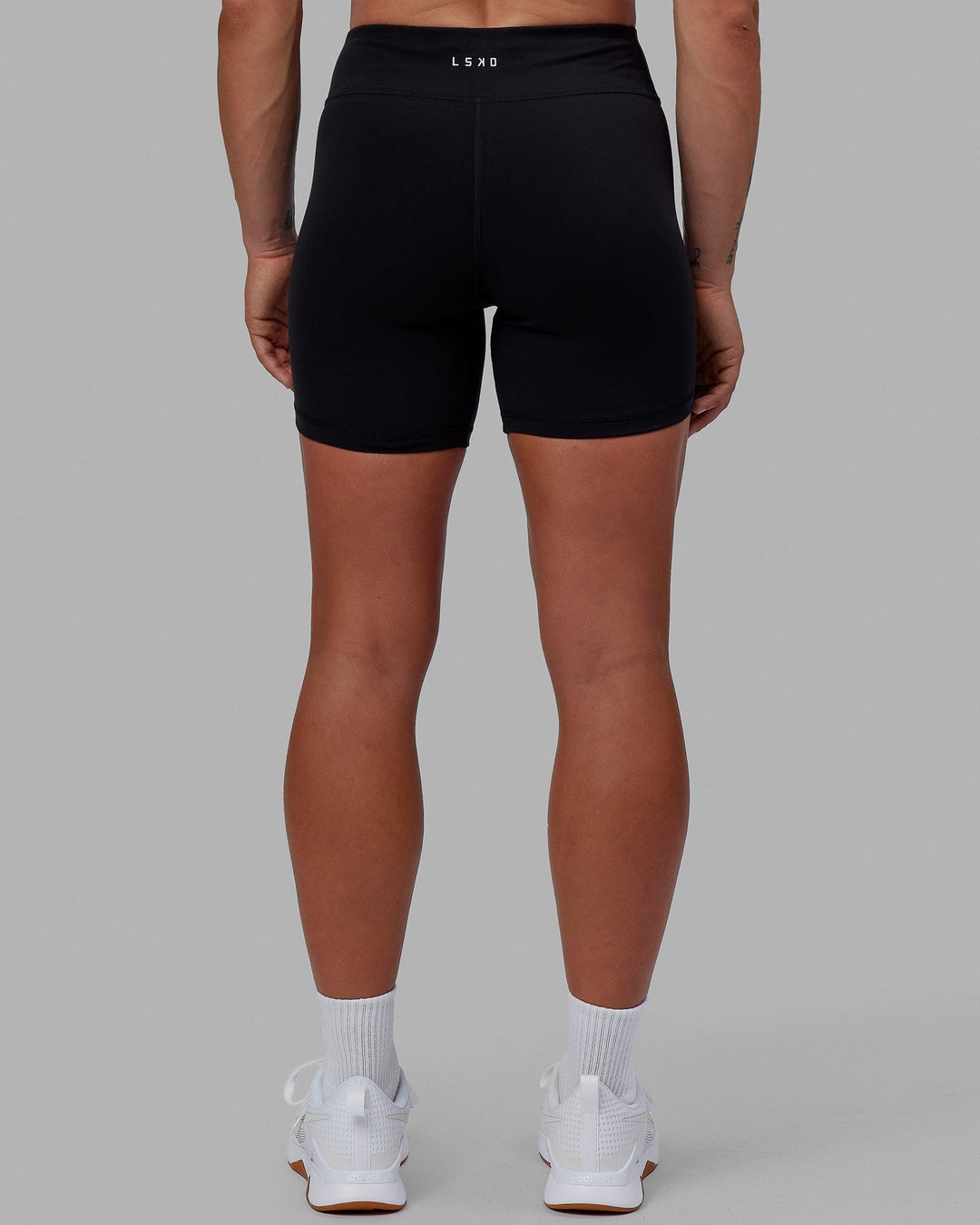 Woman wearing RXD Low-Rise 6&quot; Short - Black