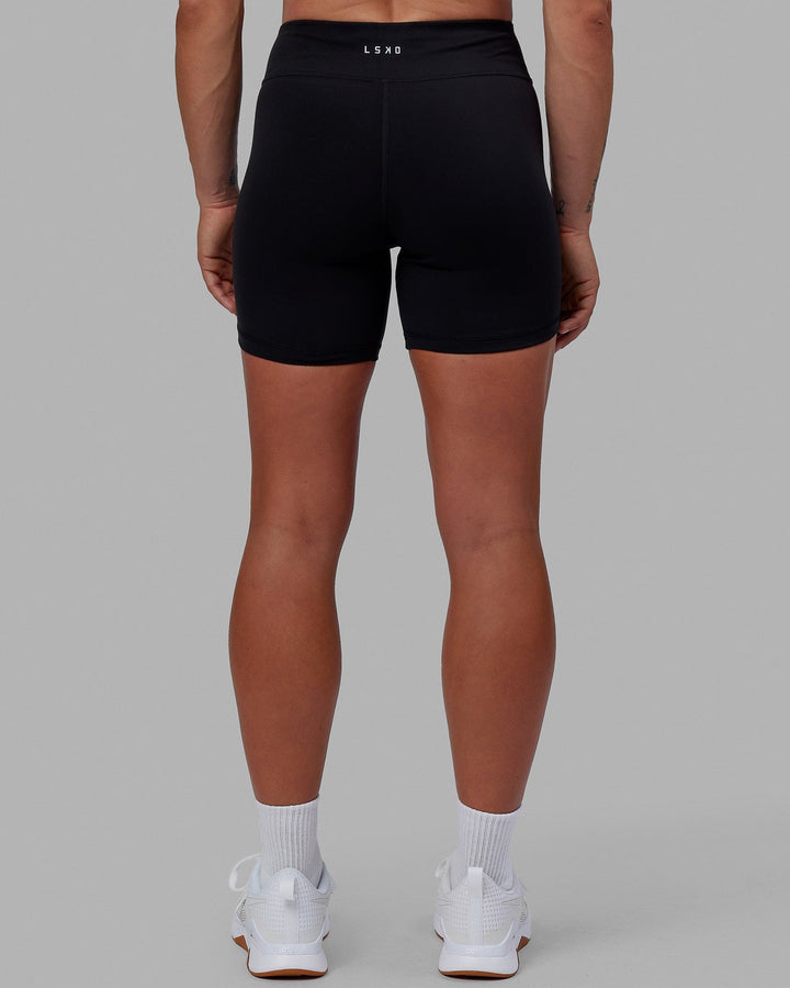 Woman wearing RXD Mid Short Tight - Black
