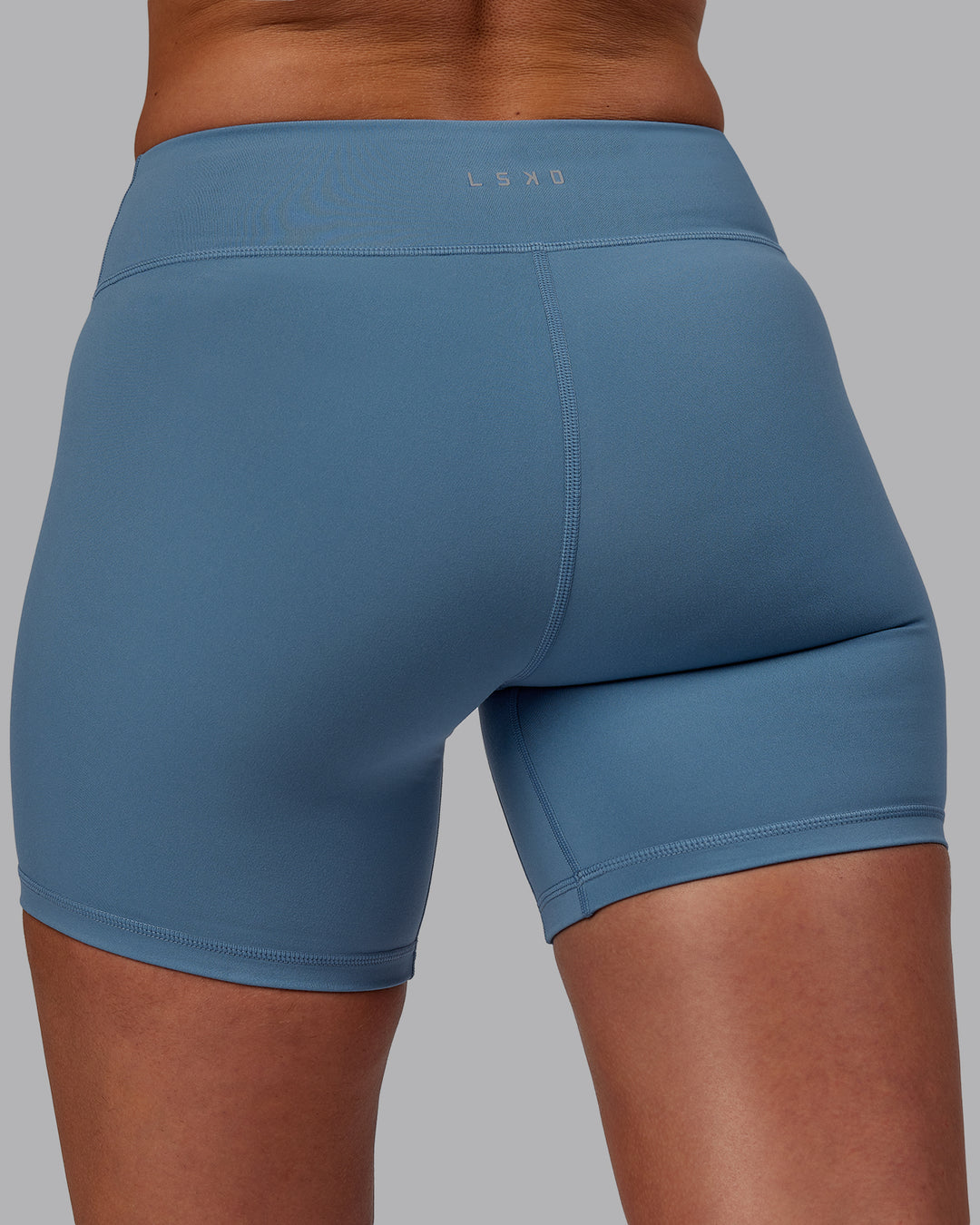 Woman wearing RXD Low-Rise 6&quot; Short - Elemental Blue