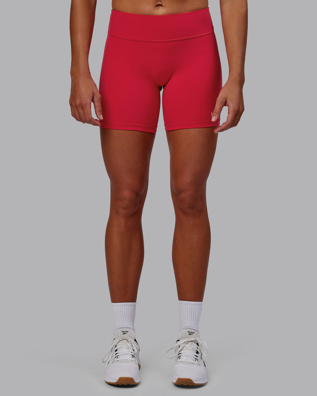 Woman wearing RXD Low-Rise 6&quot; Short - Scarlet