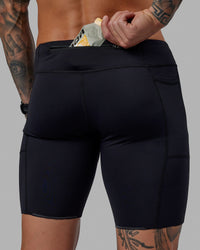 Man wearing Race Day 8" Short Tight - Black